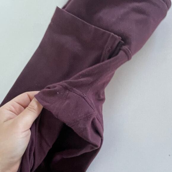 Lululemon Leggings Womens 4 Purple Wunder Under Crop III Full-On Luon 21" - Picture 12 of 13